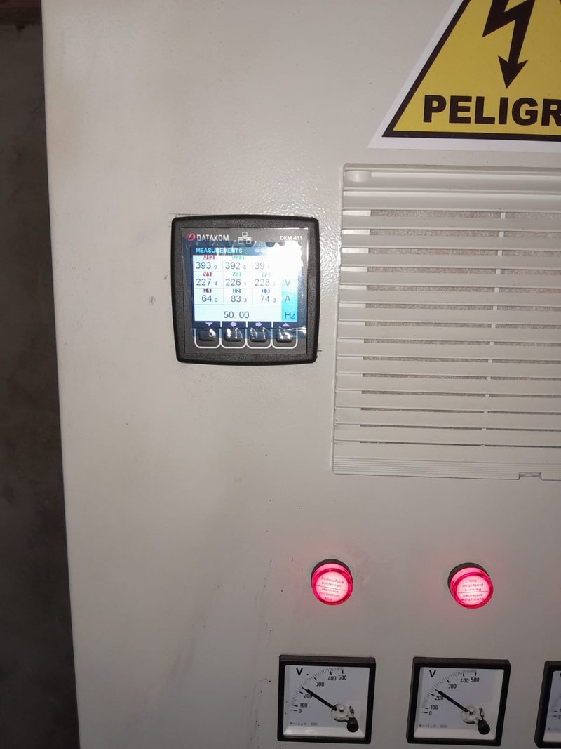 Power analyzer on the new FADA main switchboard