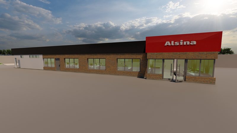 Rendering of an industrial plant design